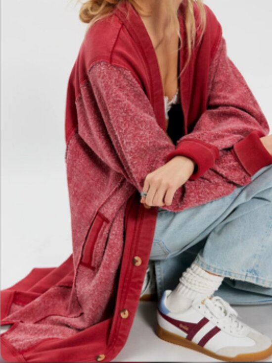 We The Free Sweaters - NWT We The Free Dreamy Blue Cardi in Stolen Kiss (Red)